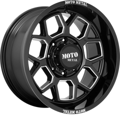 Moto Metal 20x10 MO803 Gloss Black Milled -18mm