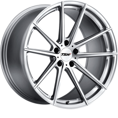 TSW 19x9.5 Bathurst Silver w/ Mirror Cut Face +39mm