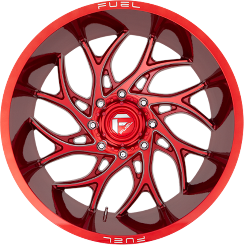 Fuel 20x9 D742 Runner Candy Red Milled +1mm