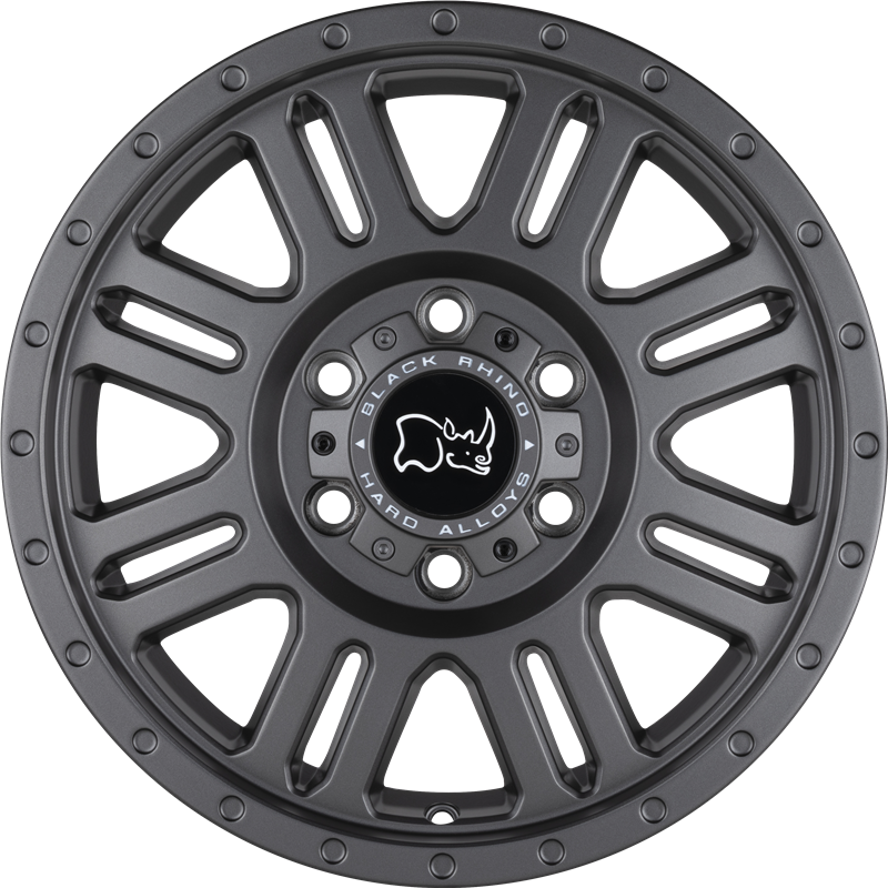 Black Rhino 16x8 Yellowstone Matte Gunmetal +45mm