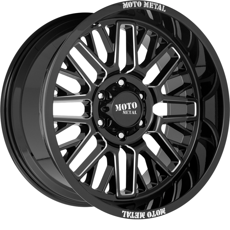 Moto Metal 20x9 MO802 Warlock Gloss Black Milled +0mm