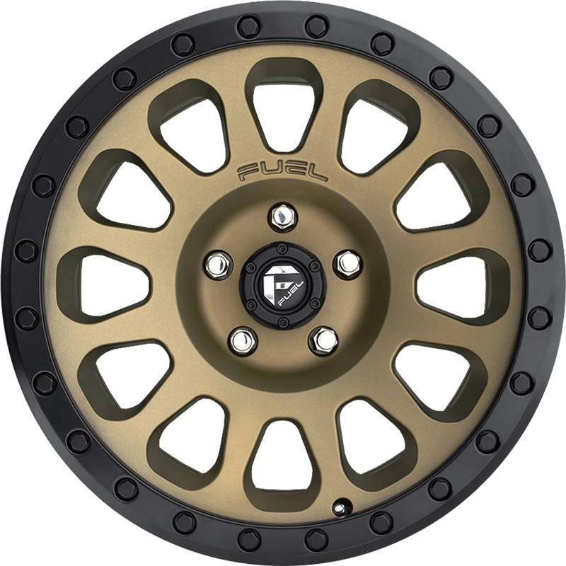 Fuel 17x8.5 D600 Vector Matte Bronze w/ Black Ring +20mm