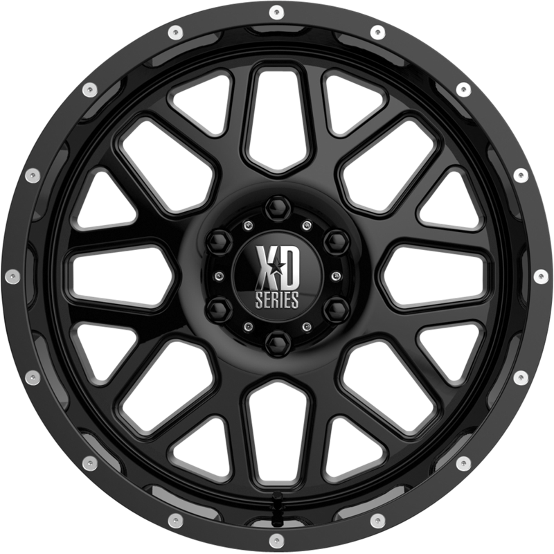 XD 20x9 XD820 Grenade Gloss Black +25mm