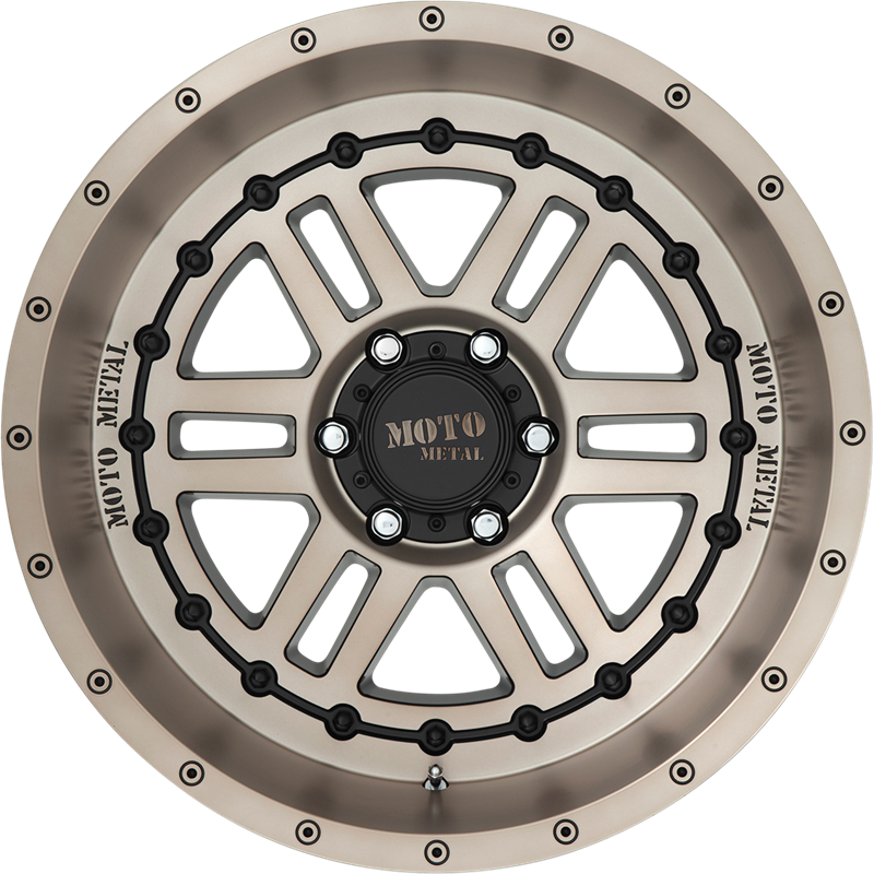 Moto Metal 20x12 MO800 Deep Six Satin Black w/ Bronze Tint -44mm