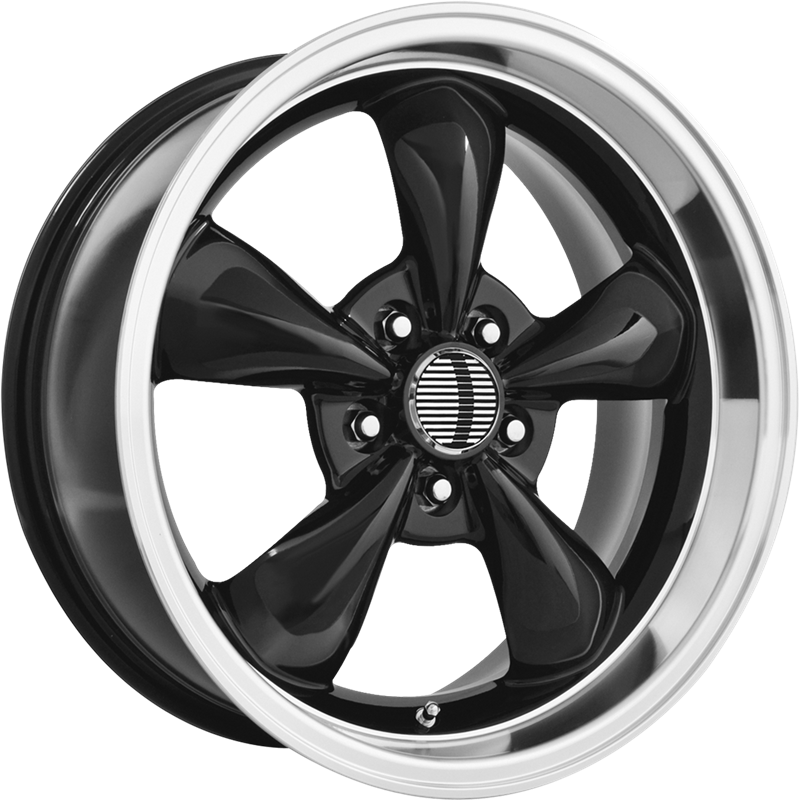 Performance Replicas 17x8 PR106 Gloss Black w/ Machined Lip +30mm