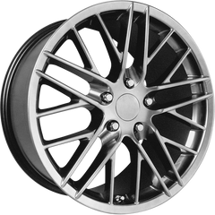 Performance Replicas 18x9.5 PR121 Dark Hyper Silver +56mm