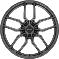 Petrol 18x8 P5C Gloss Gunmetal +40mm