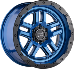 Black Rhino 18x9.5 Barstow Dearborn Blue w/ Black Lip Edge -18mm