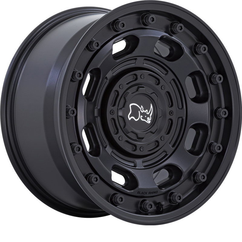 Black Rhino 16x8 Atlas Matte Black +38mm