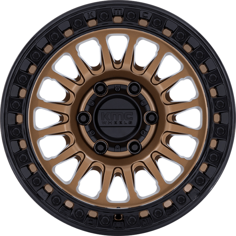 KMC 20x9 KM552 IMS Matte Bronze w/ Gloss Black Lip +0mm