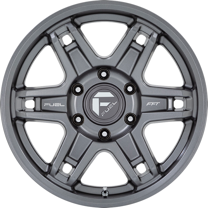 Fuel 17x8.5 D838 Slayer Matte Gunmetal -15mm