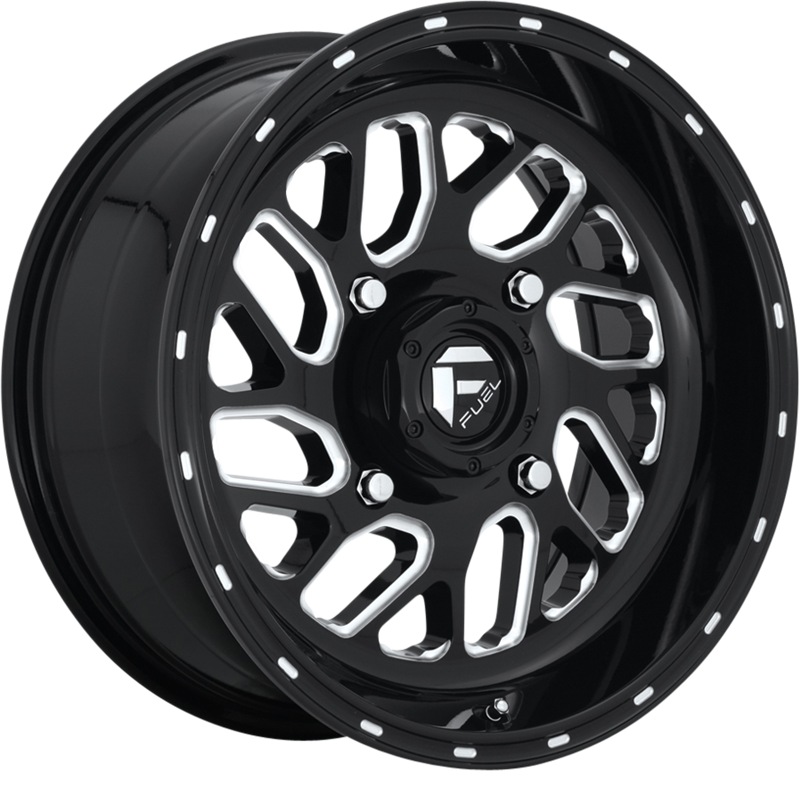 Fuel UTV 20x7 D581 Triton Gloss Black Milled +13mm