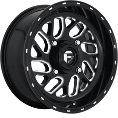 Fuel UTV 20x7 D581 Triton Gloss Black Milled +13mm