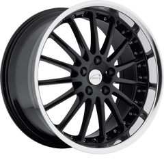 Coventry 18x9.5 Whitley Gloss Black w/ Mirror Cut Lip +25mm