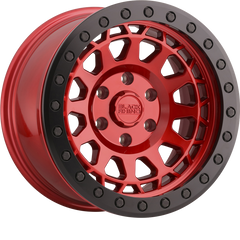 Black Rhino 17x8.5 Primm Beadlock Candy Red w/ Black Ring and Black Bolts -38mm