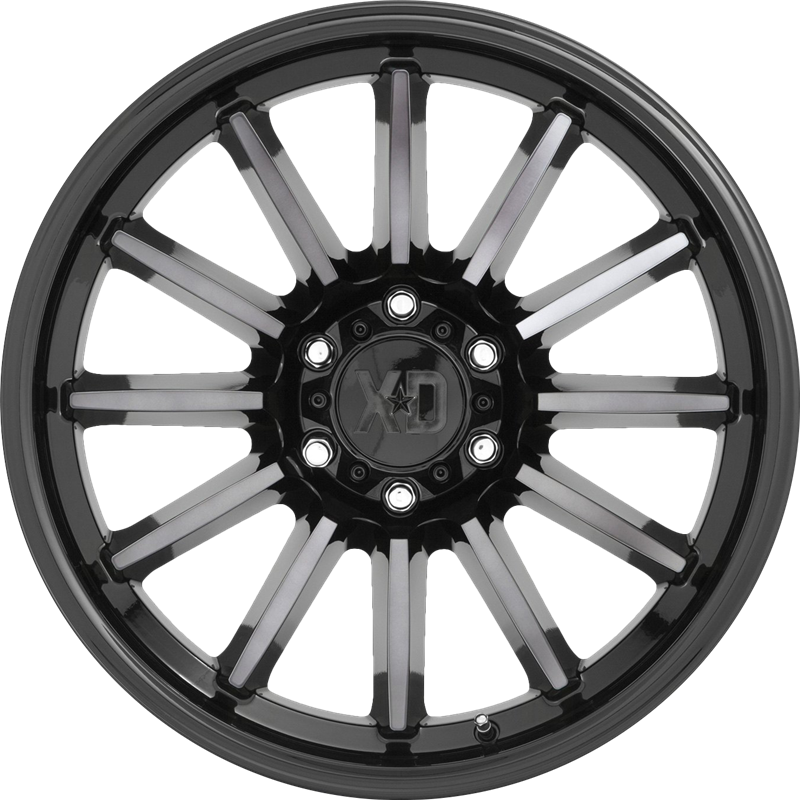 XD 20x10 XD855 Luxe Gloss Black Machined w/ Gray Tint -18mm