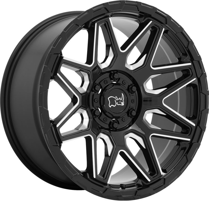 Black Rhino 20x12 Shockwave Gloss Black Milled -44mm