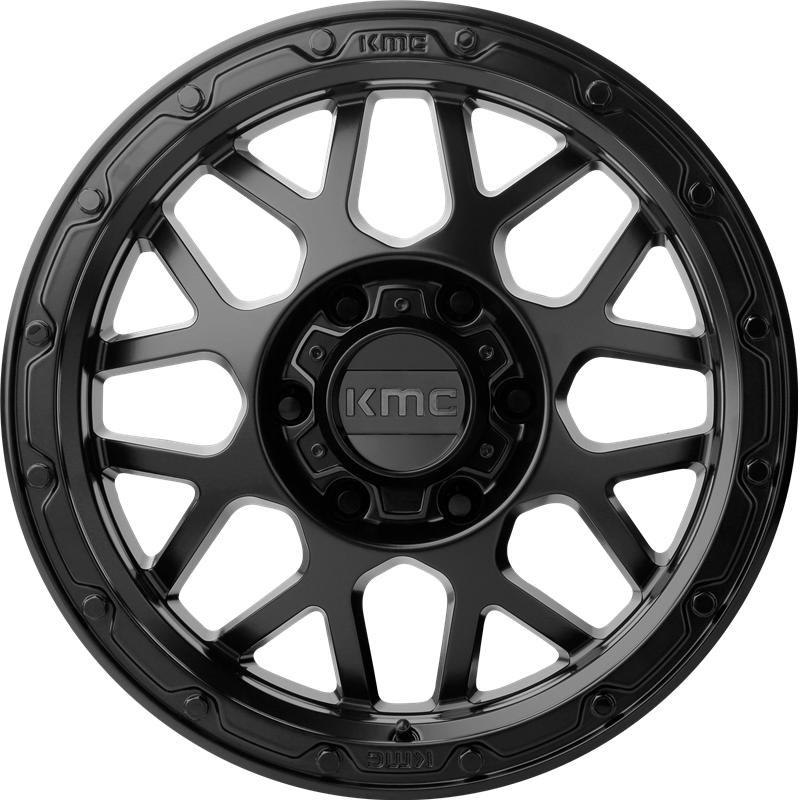 KMC 18x8.5 KM535 Grenade OR Matte Black +35mm