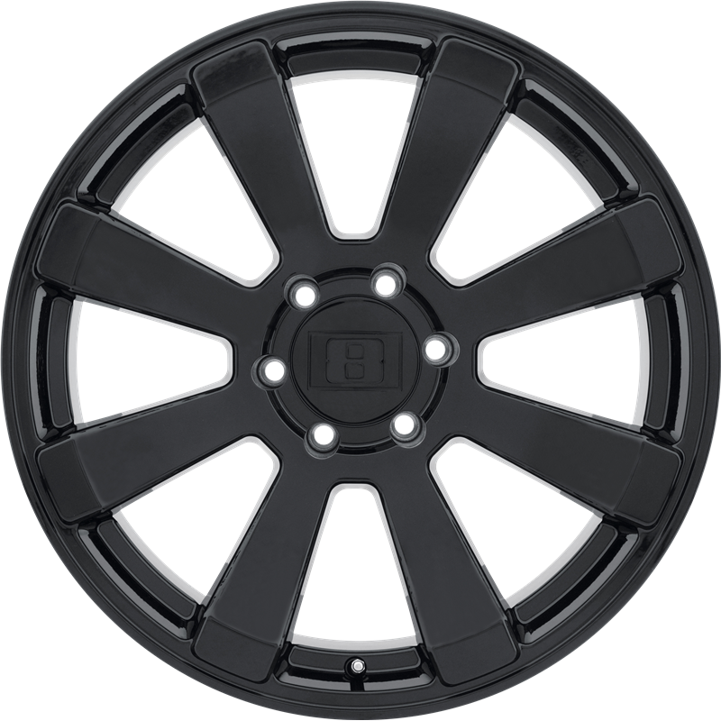 Level 8 18x9 Enforcer Gloss Black -24mm