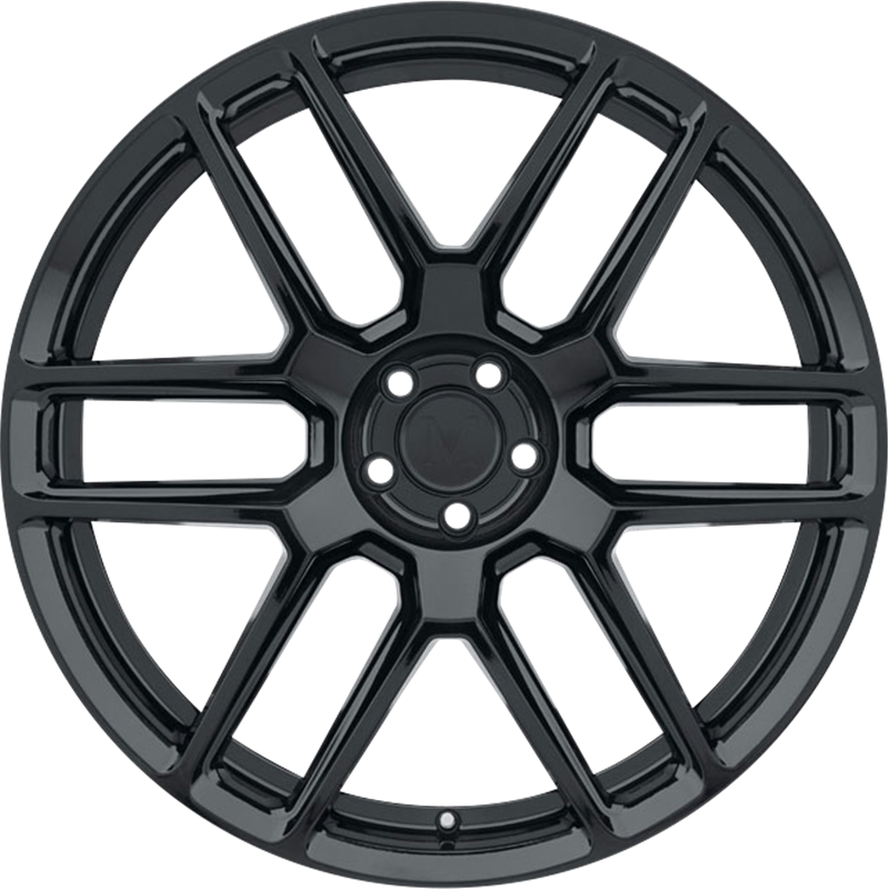 Mandrus 20x10 Otto Gloss Black +50mm