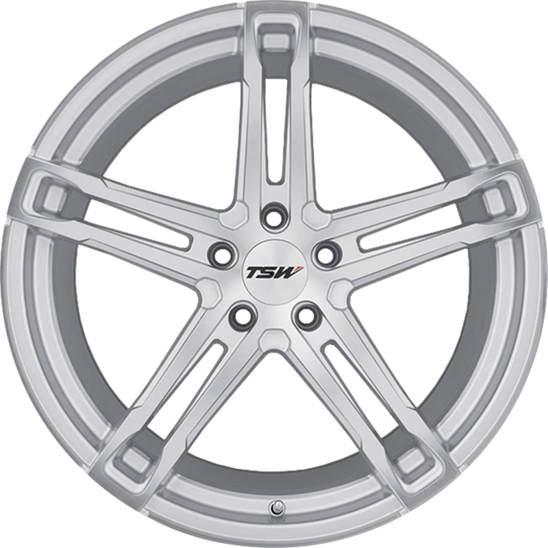 TSW 18x8 Mechanica Silver w/ Mirror Cut Face +35mm