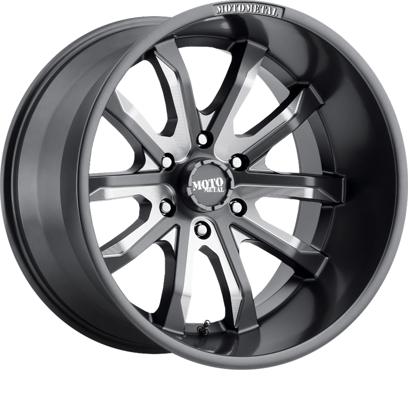 Moto Metal 18x9 MO983 Dagger Satin Gray Milled +18mm