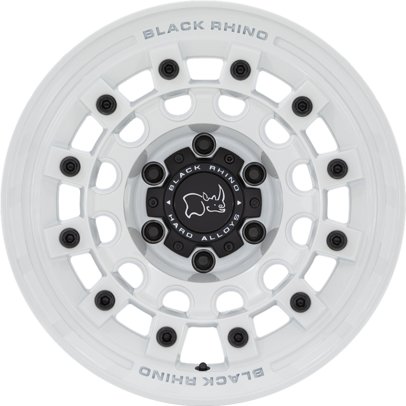 Black Rhino 17x8 Fuji Gloss White +38mm