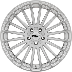 TSW 19x9.5 Turbina Titanium Silver w/ Mirror Cut Face +39mm