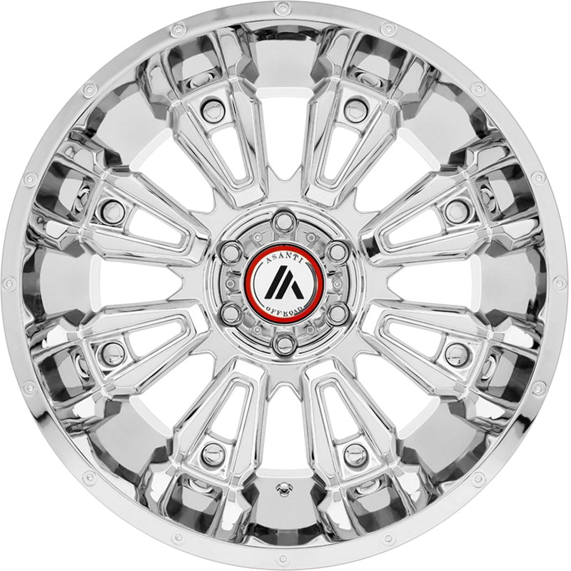 Asanti 20x9 AB808 Blackhawk Chrome -12mm