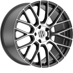 Victor Equipment 18x10.5 Stabil Gunmetal w/ Mirror Cut Face +55mm