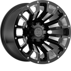 Black Rhino 18x9.5 Pinatubo Gloss Black w/ Milled Inside Window -18mm