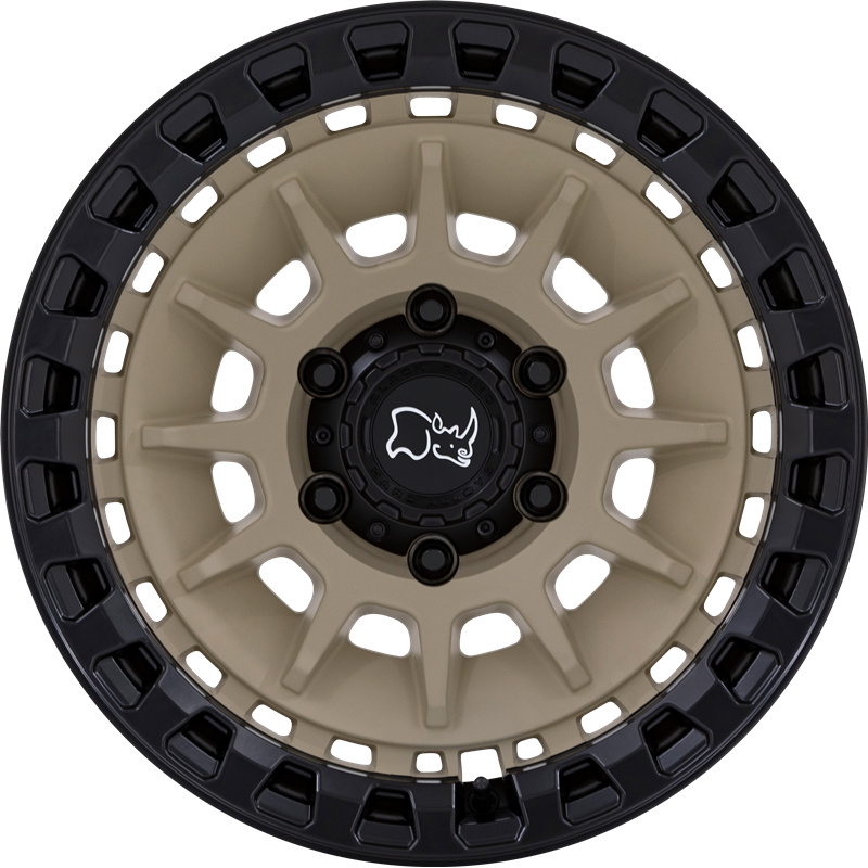 Black Rhino 17x8.5 Barrage Desert Sand on Matte Black -10mm