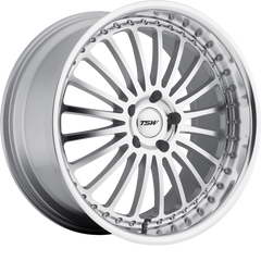 TSW 17x8 Silverstone Silver w/ Mirror Cut Face and Lip +20mm