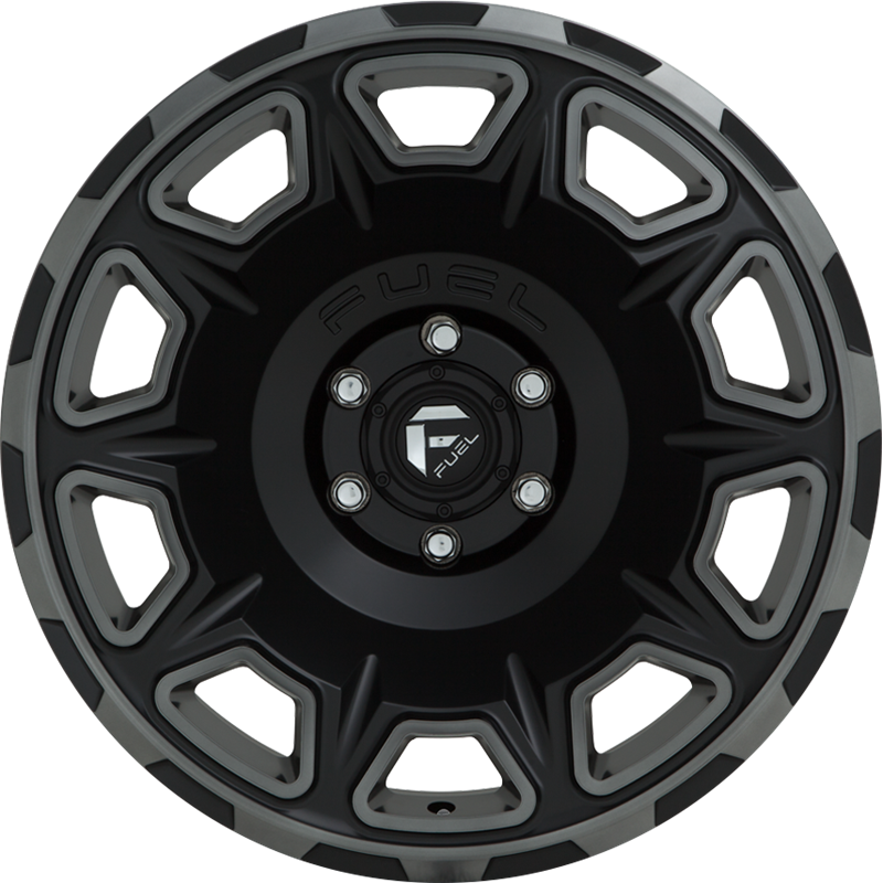 Fuel 20x10 D686 Vengeance Black Machined w/ Dark Tint -18mm