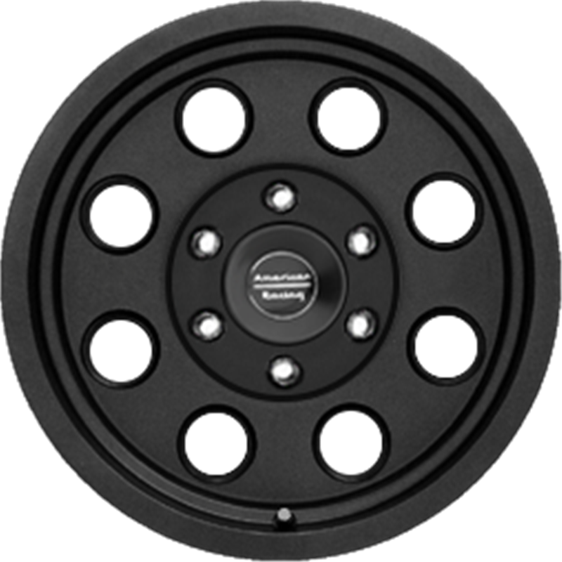 American Racing 17x8 AR172 Baja Satin Black +0mm