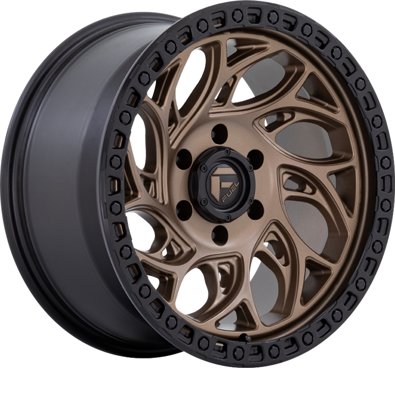 Fuel 15x10 D841 Runner OR Bronze w/ Black Ring -43mm