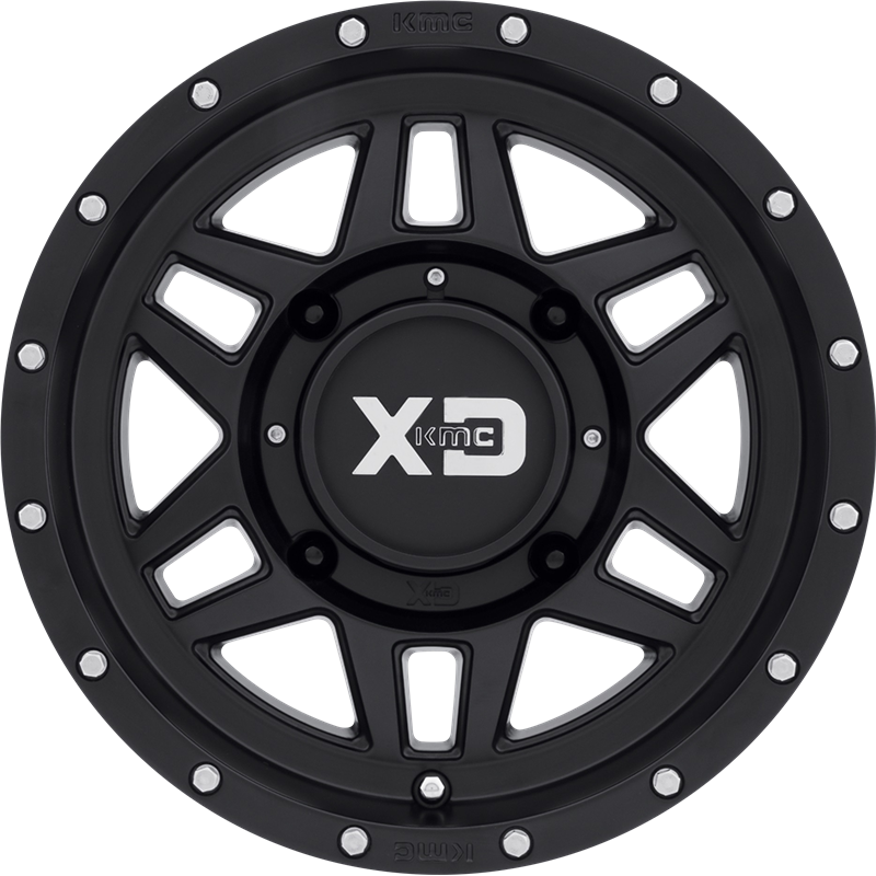 XD Powersports 15x7 XS128 Machete Satin Black +35mm