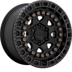 Black Rhino 20x9 Carbine Matte Black w/ Machined Tinted Ring and Bronze Bolts +10mm