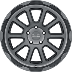 Black Rhino 20x8.5 Chase Brushed Gunmetal +0mm