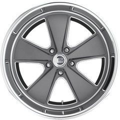 US Mags 18x8 U120 Roadster Textured Gray w/ Diamond Cut Lip +1mm