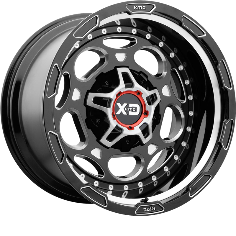 XD 20x10 XD837 Demodog Gloss Black Milled -18mm