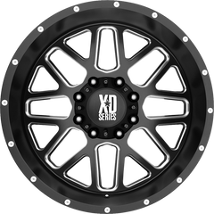 XD 16x8 XD820 Grenade Satin Black Milled +0mm