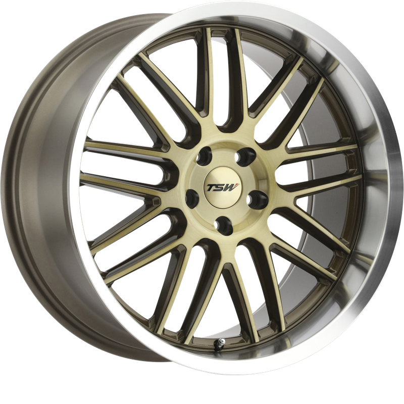 TSW 20x10 Avalon Bronze w/ Brushed Bronze Face and Machined Lip +25mm