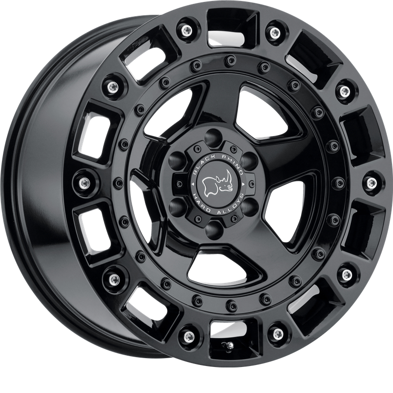 Black Rhino 18x9.5 Cinco Gloss Black w/ Stainless Bolt -18mm