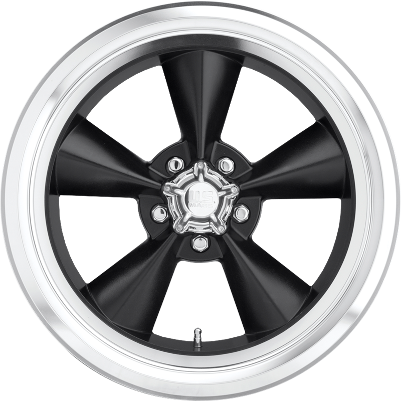 US Mags 15x8 U107 Standard Gloss Black +1mm