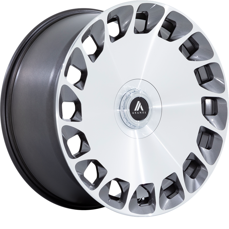 Asanti 20x9 ABL-45 Aristocrat Gloss Platinum w/ Bright Machined Face +35mm