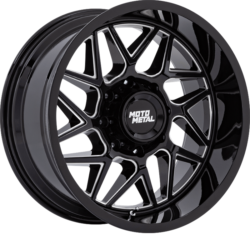 Moto Metal 20x9 MO812 Turbine Gloss Black Milled +20mm