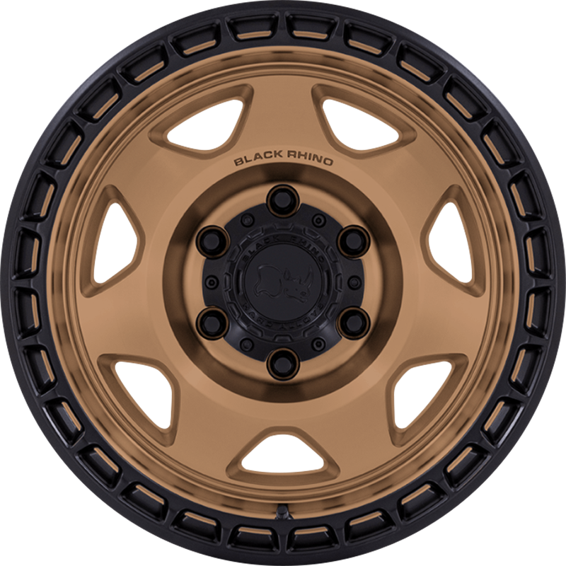 Black Rhino 17x8.5 BR018 Voyager Matte Bronze w/ Matte Black Lip -10mm