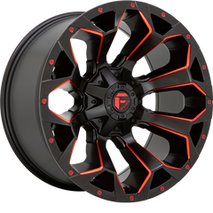 Fuel 20x9 D787 Assault Matte Black Red Milled +1mm