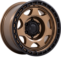 Black Rhino 17x8.5 BR018 Voyager Matte Bronze w/ Matte Black Lip +0mm